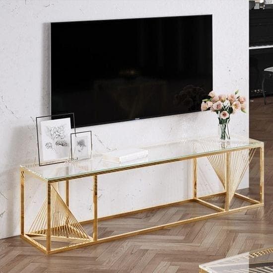 تربيزة شاشة مودرن استانلس شكل عصري وجميل مقاس 1.50 × 40 من مصنع بهجت للاثاث