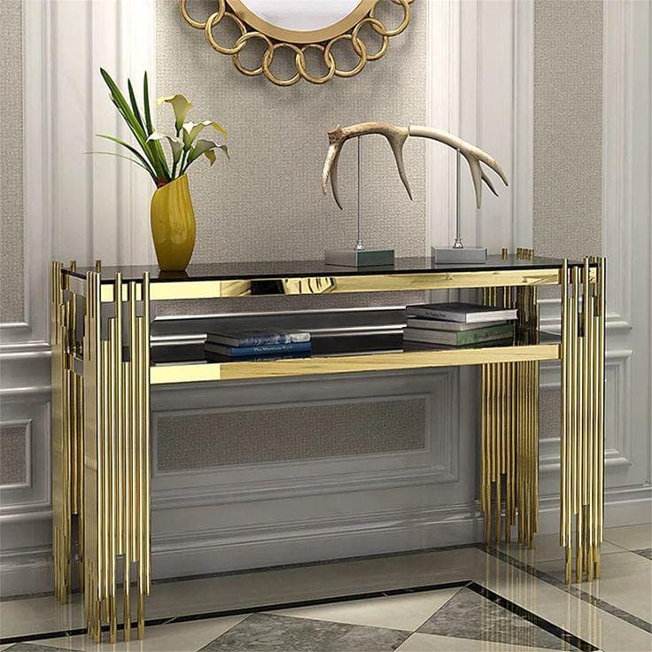 كونسول استانلس ستيل بالكامل تصميم عصري مقاس 1.20 من مصنع بهجت للاثاث